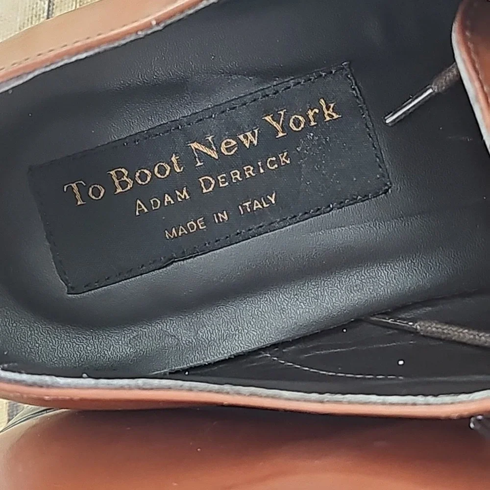 To Boot New York Adam Derrick 12981 Brown Cap Toe Oxford Dress Shoes Men's 13‎